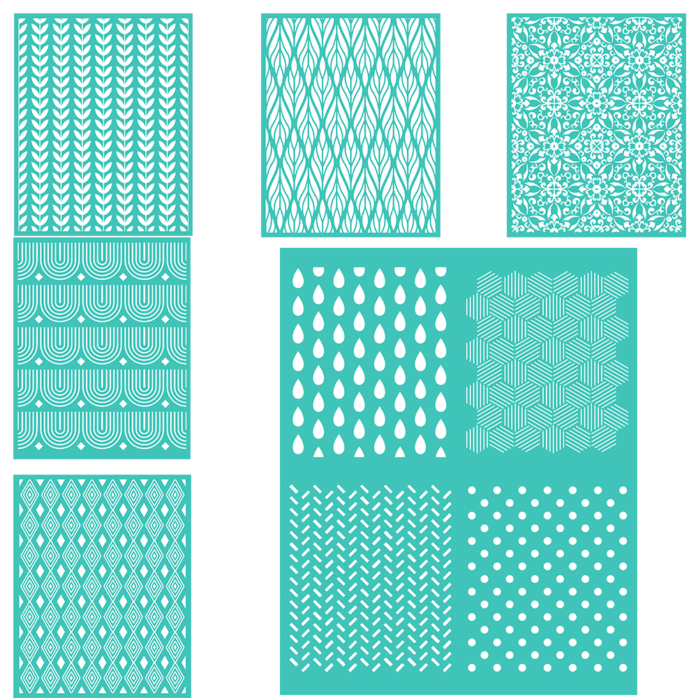 Silk Screen Printing - Leaves Rain Drop Pattern Reusable Silkscreen