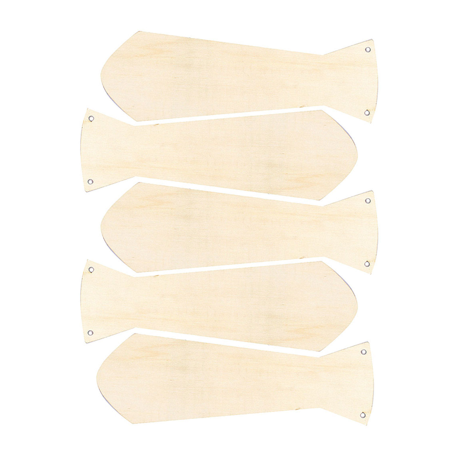 Art And Craft For Father'S Day - 5Pcs Wooden Necktie Hand Painted DIY