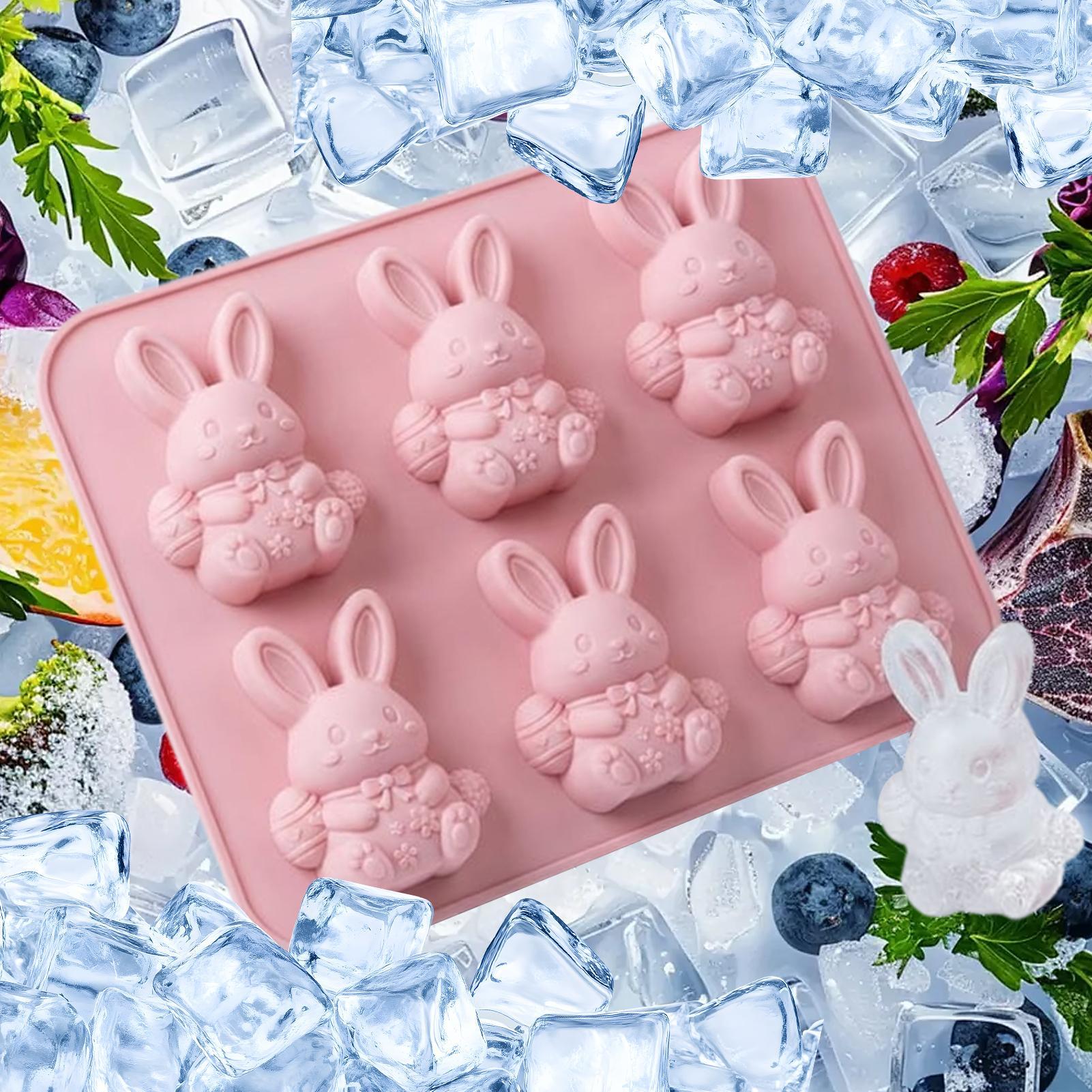 Art Craft Ice Cream - Bunny Chocolate Mold 6-Cavity Reusable Easy