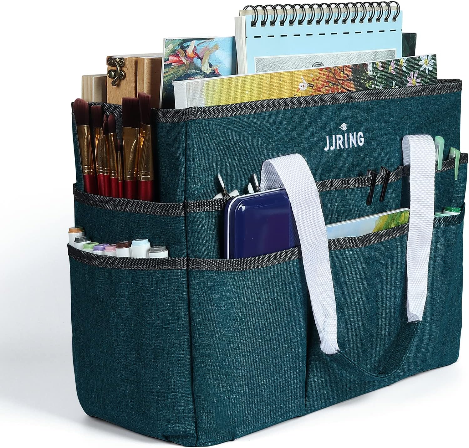 Art Craft Organizer - Large Art Storage Caddy with 16