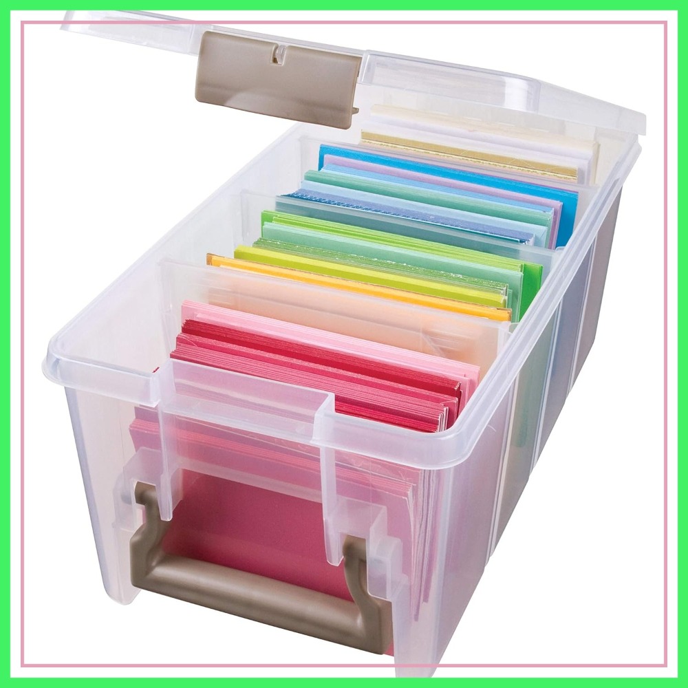 Art Craft Organizer - Portable Craft Organizer with 3 Dividers