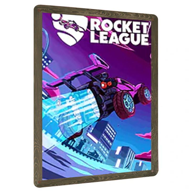Art Craft Definition - Rocket League Game Theme Metal Wall