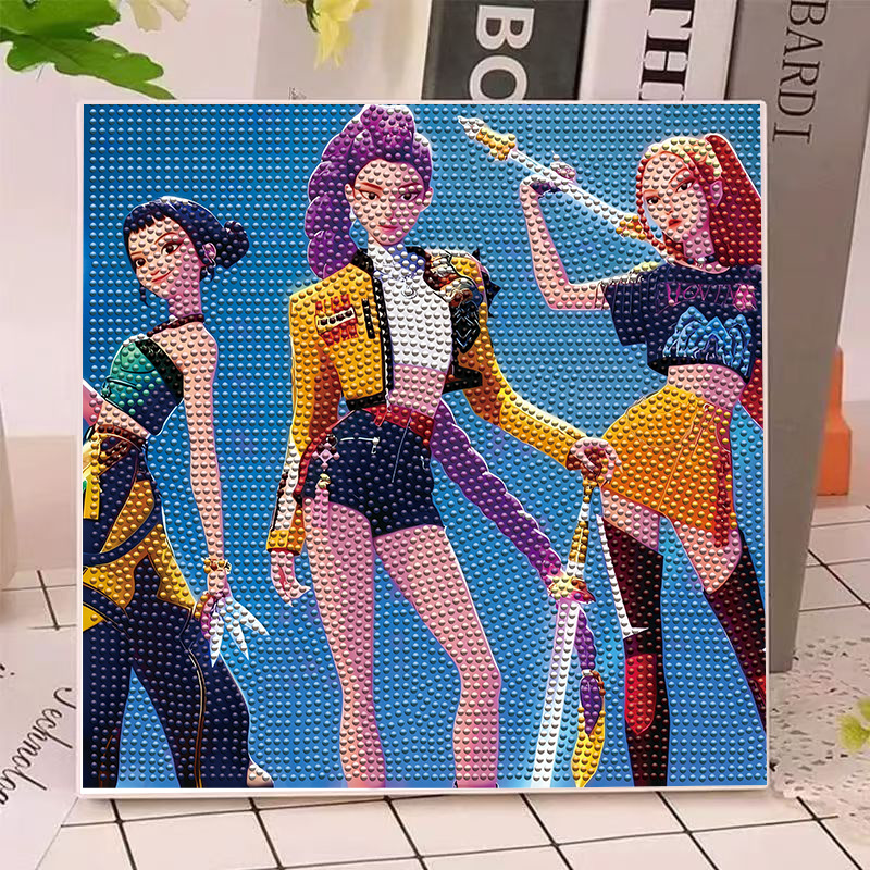 Art Craft Decoration - Anime Gilrs Lumi Mila Zoi K-pop
