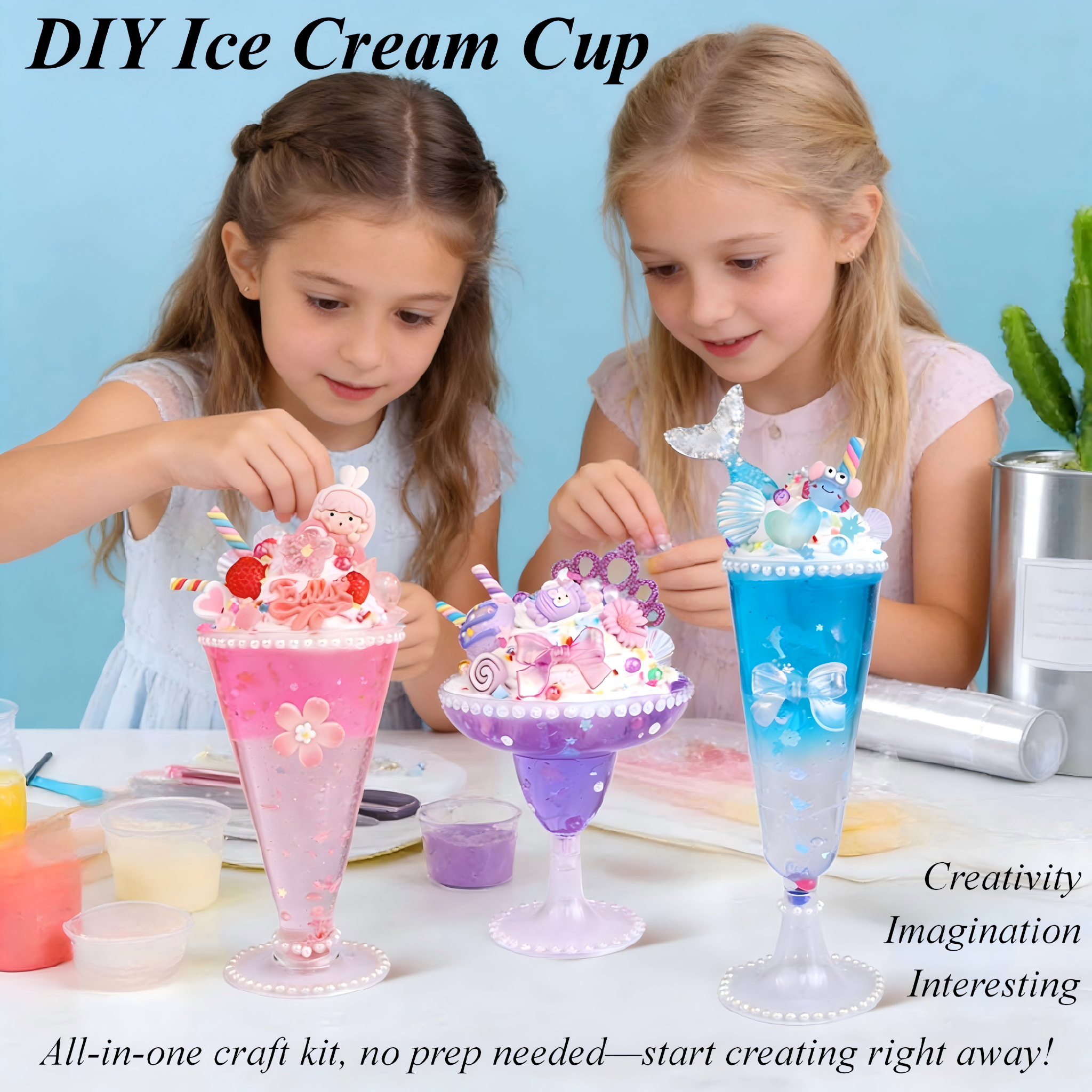 Art Craft Ice Cream - DIY Cream Glue Ice Cream Cup