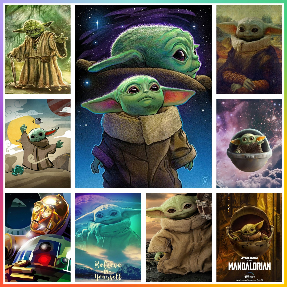 Art Craft 2 Year Olds - Star Wars Yoda Baby Diamond Painting