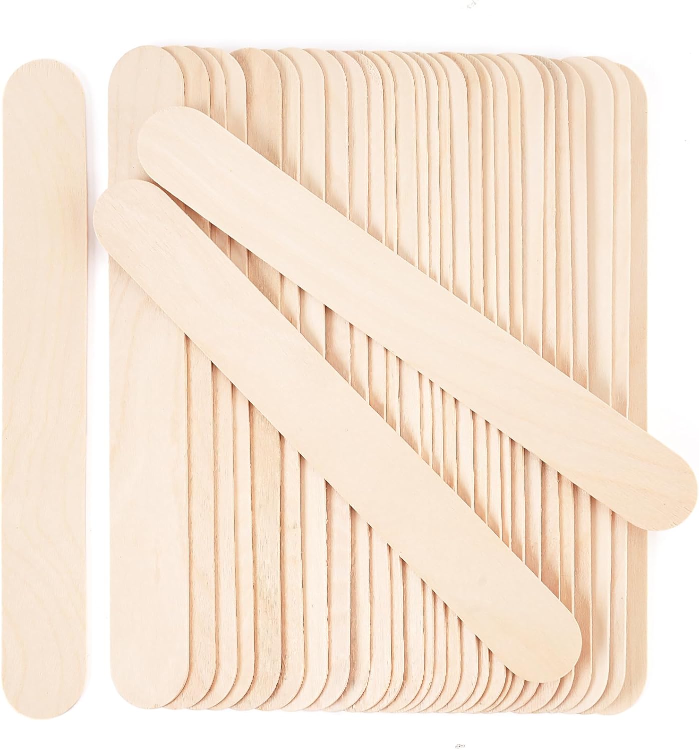 Art Craft Ice Cream - 60 Jumbo Craft Sticks 8 Inch