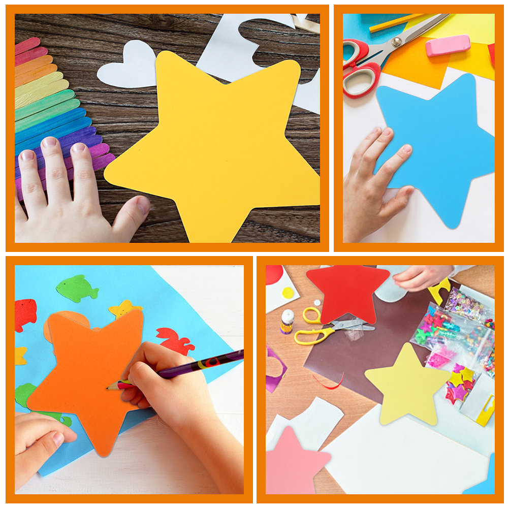 180Pcs Adorable Star Paper Cut - Art And Craft For Nursery 评论和价格