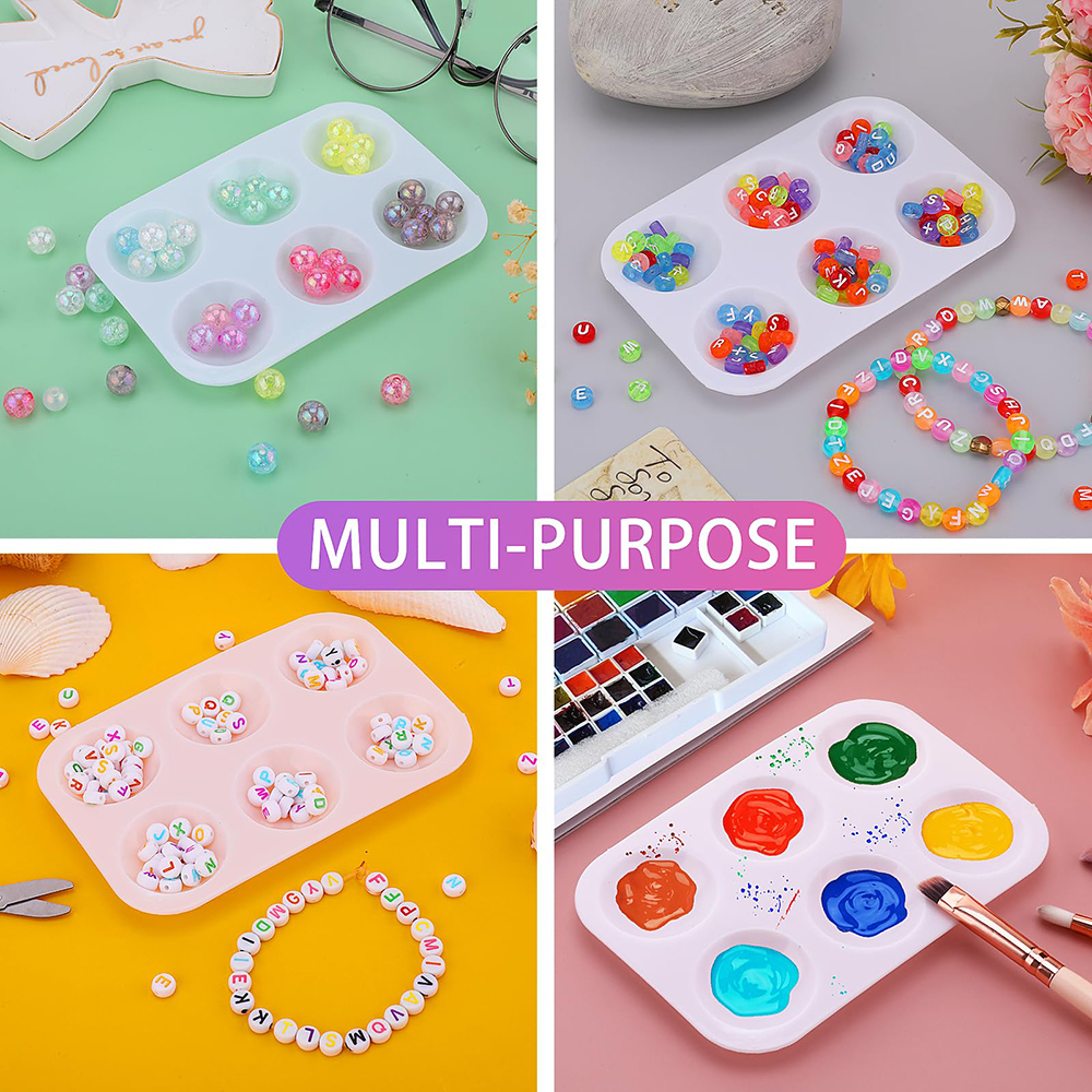 Paint Tray Palette, 6 Wells Mi - Art Craft 2 Year Olds 评论和价格