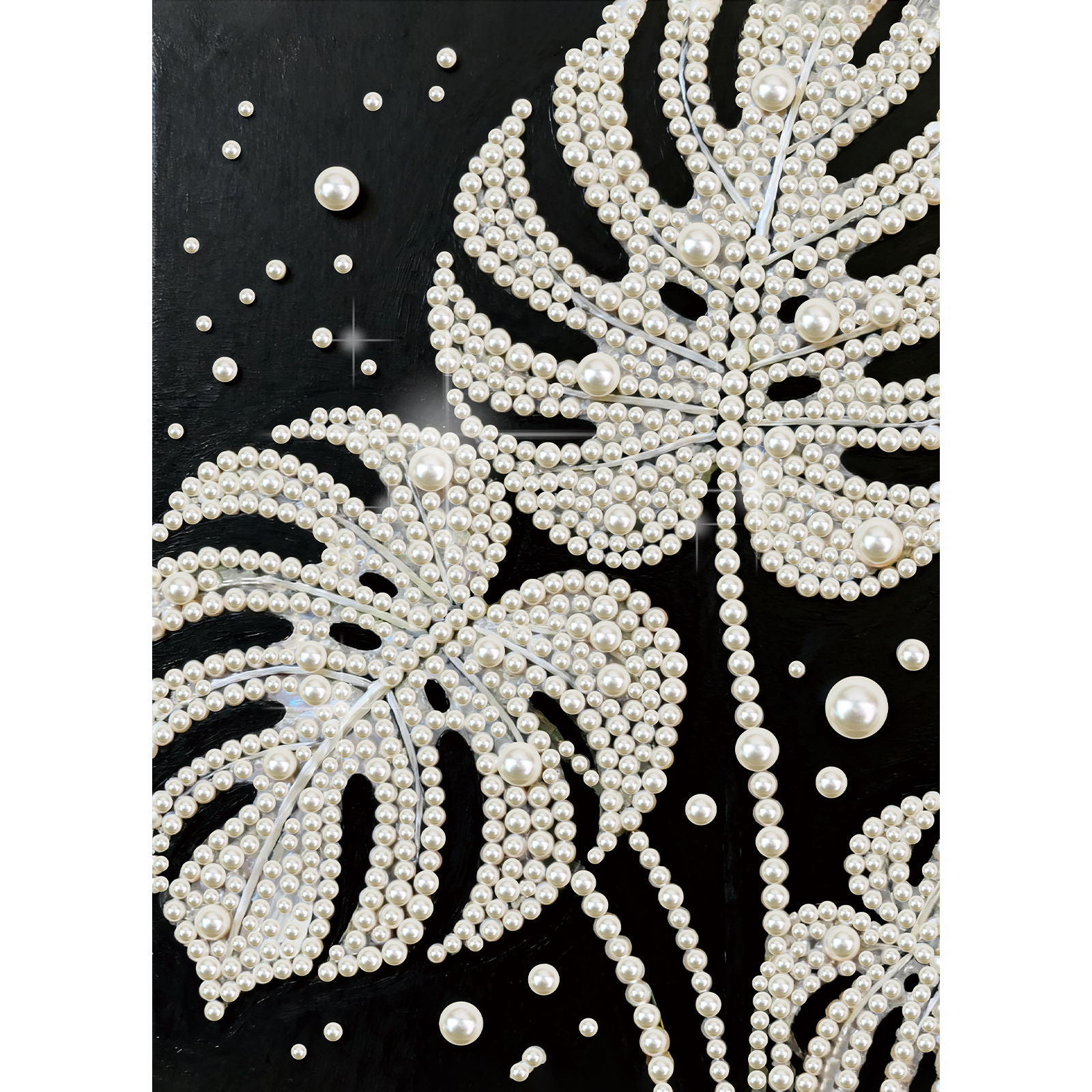 DIY Pearl Diamond Art Painting - Art Craft With Leaves 评论和价格