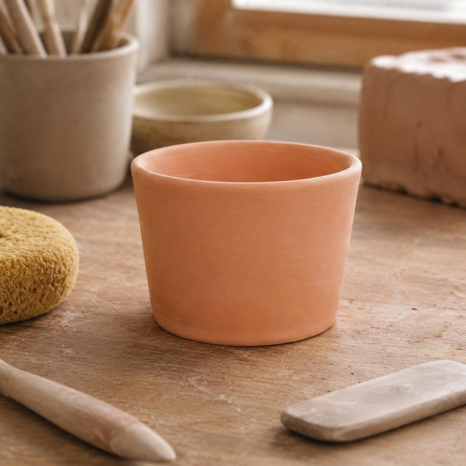 Bisque Pottery Cup Gift Idea U - Art Craft Class 评论和价格