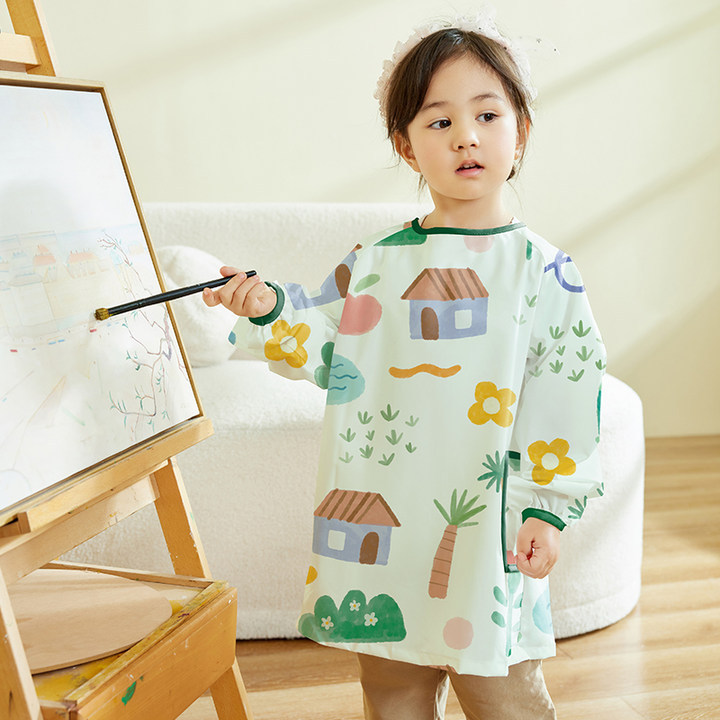 Children Waterproof Art Cover  - Art Craft Class 评论和价格