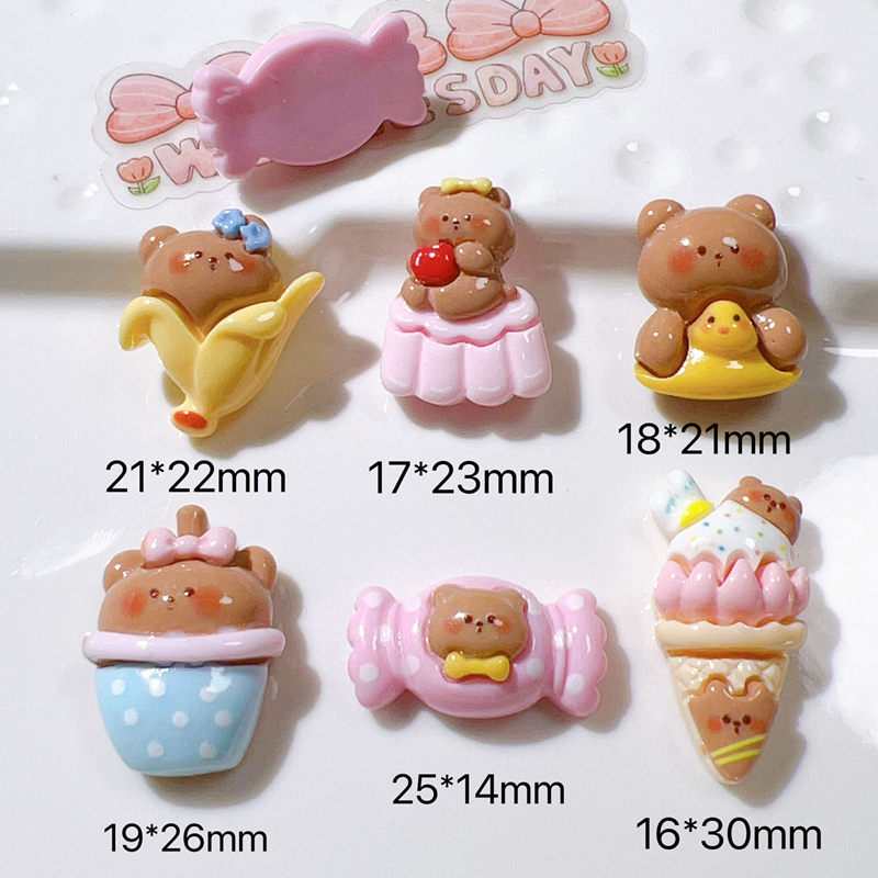 10 Pcs New Mini Cute Cartoon B - Art Craft Ice Cream 评论和价格