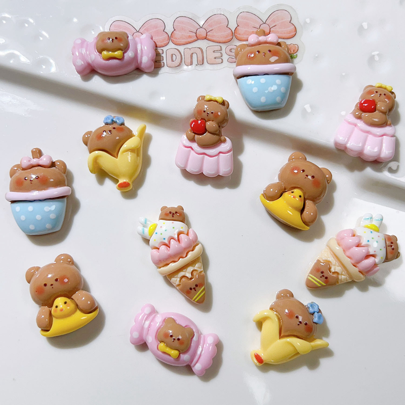 10 Pcs New Mini Cute Cartoon B - Art Craft Ice Cream 评论和价格