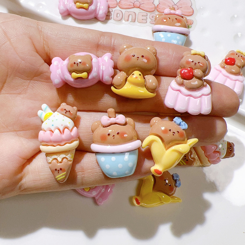 10 Pcs New Mini Cute Cartoon B - Art Craft Ice Cream 评论和价格