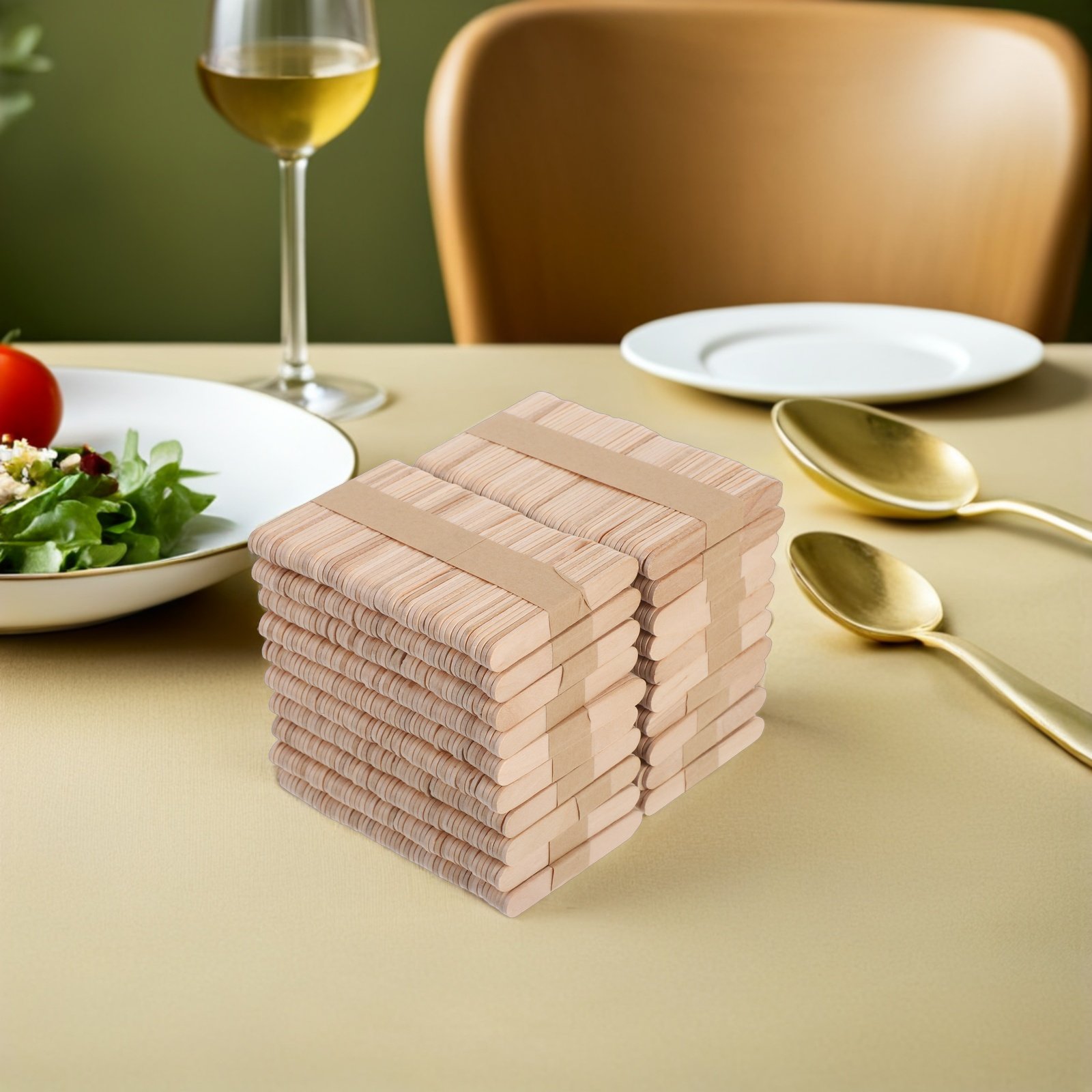 1000Pcs Natural Wood Craft Sti - Art Craft Ice Cream 评论和价格