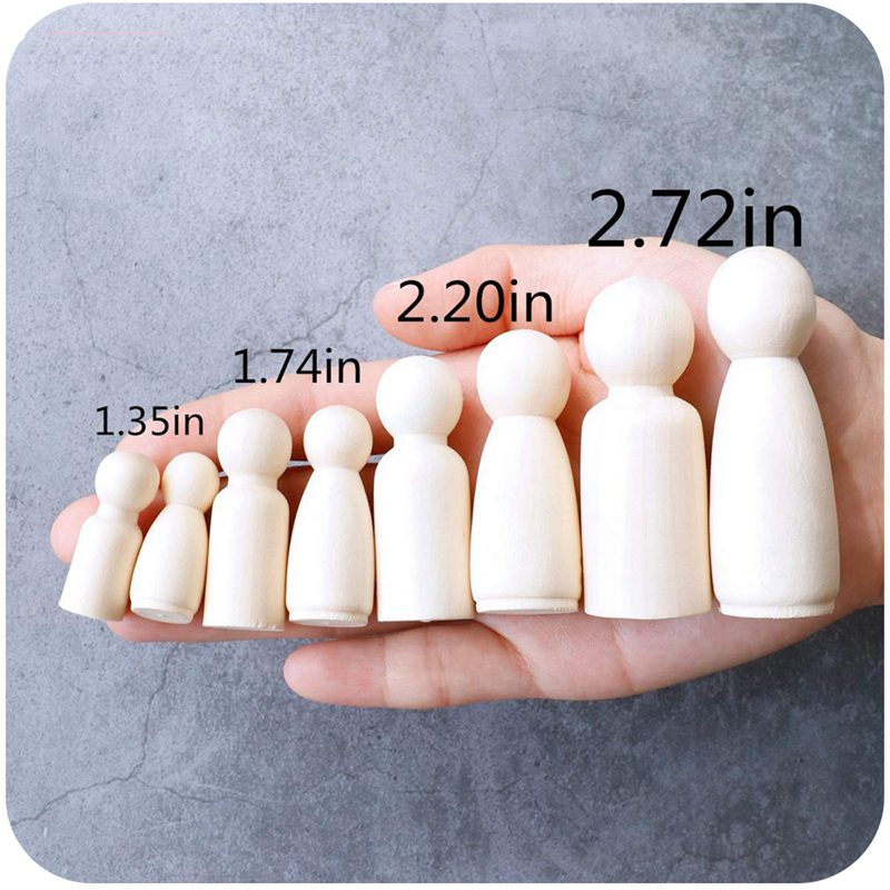 10/5/3/2Pcs Unfinished Wood Pe - Art And Craft For Nursery 评论和价格