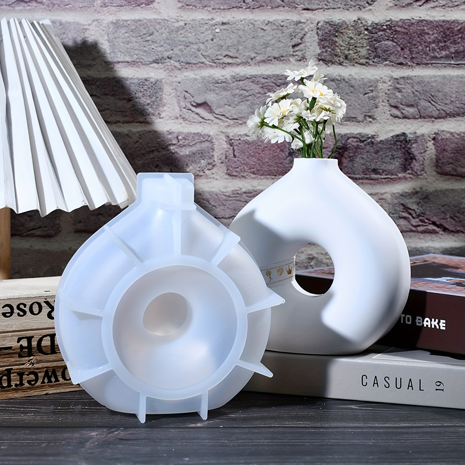 1 DIY Round Vase Silicone Moul - Art Craft Vase 评论和价格