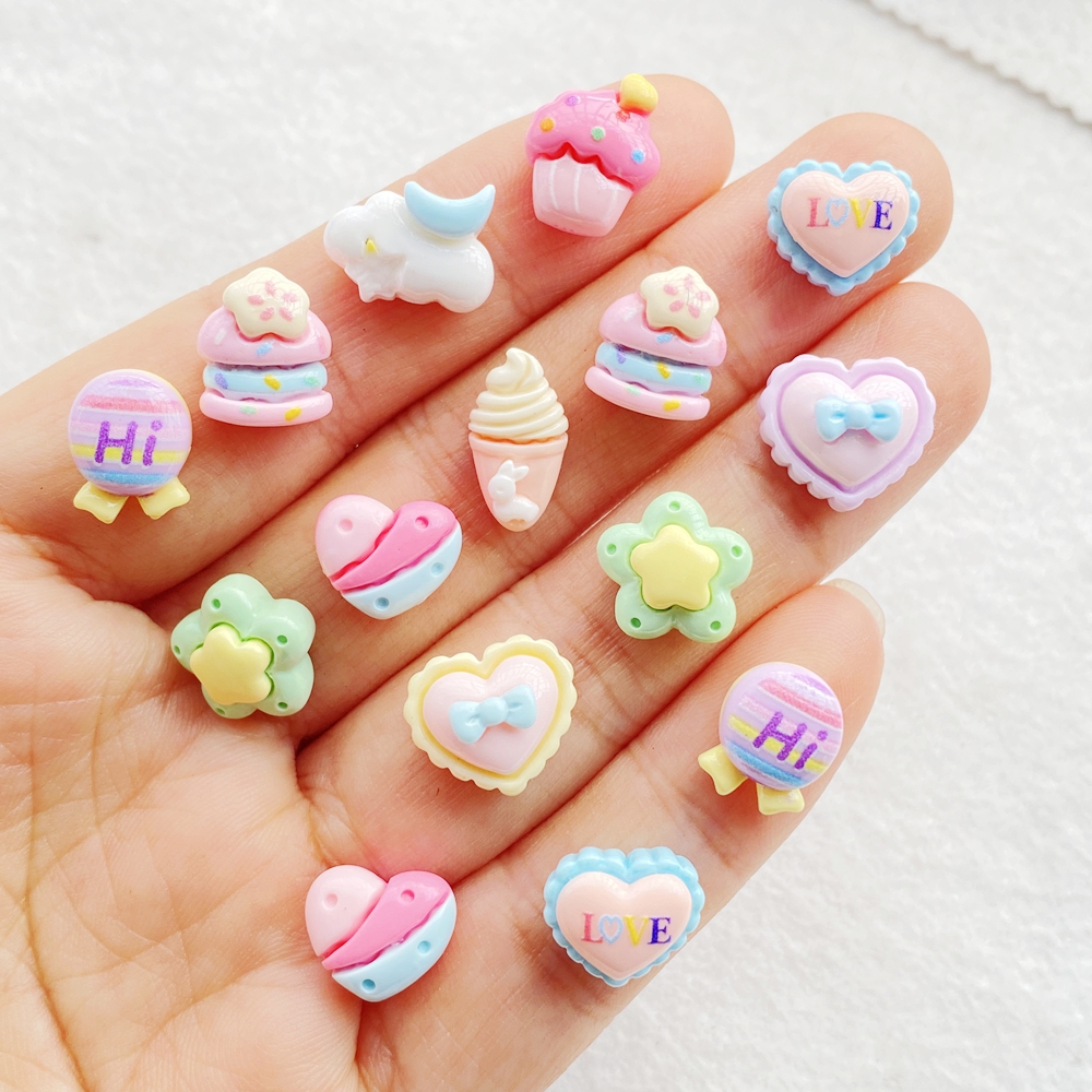 30pcs Resin Colorful 3D Cute S - Art Craft Ice Cream 评论和价格