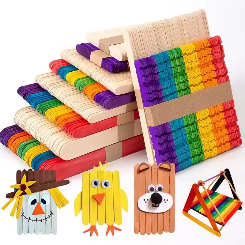 Bulk Colorful Wooden Ice Cream - Art Craft Ice Cream 评论和价格