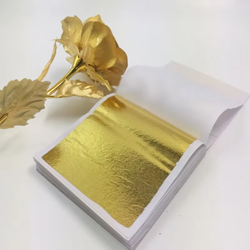 100 Sheets DIY Nail Gold Leaf  - Art Craft With Leaves 评论和价格