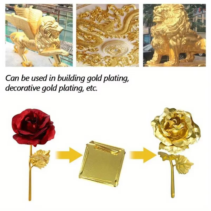 100 Sheets DIY Nail Gold Leaf  - Art Craft With Leaves 评论和价格