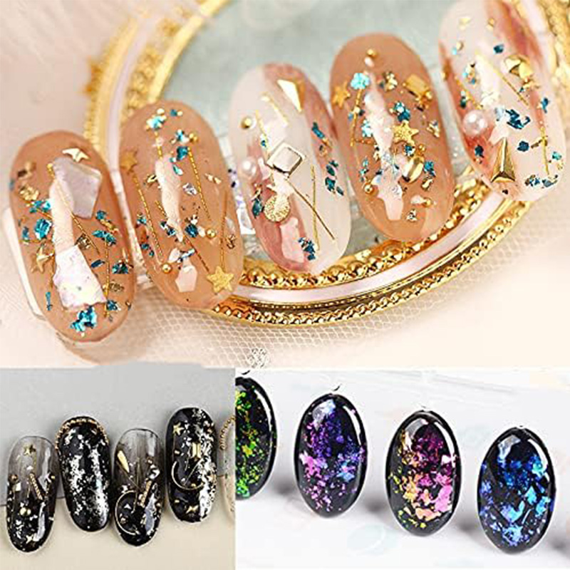 100 Sheets DIY Nail Gold Leaf  - Art Craft With Leaves 评论和价格