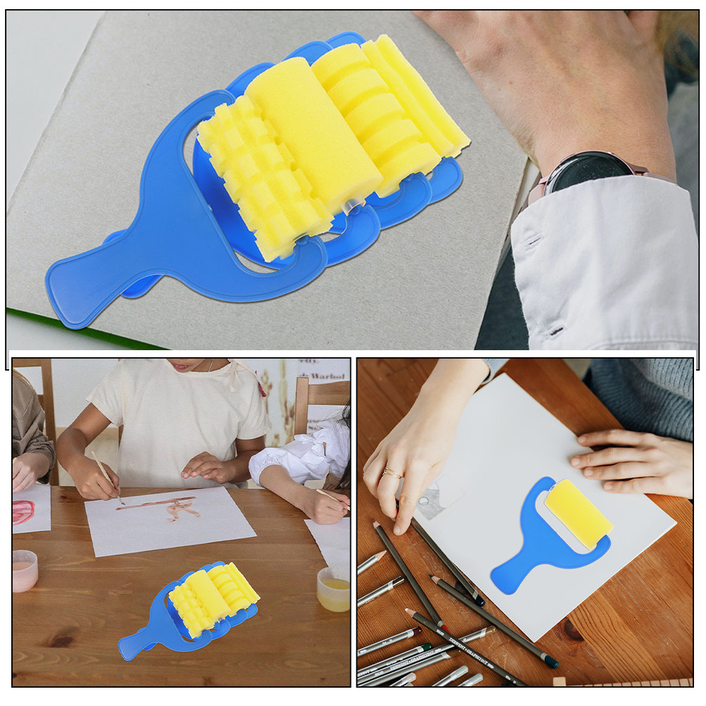 16Pcs Kids Sponge Paint Brush  - Art Craft Easy 评论和价格