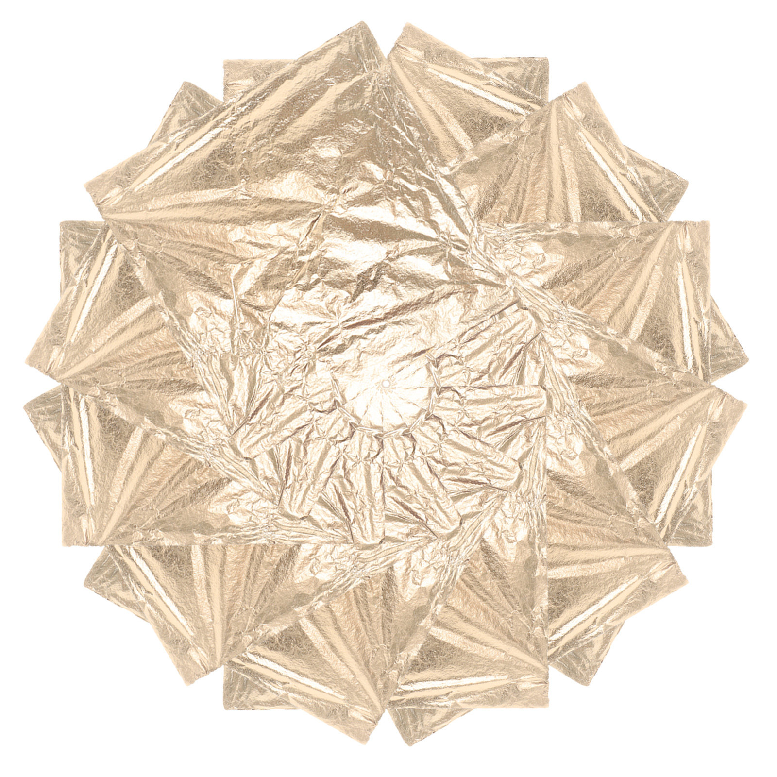 100 Sheets Gold Foil Leaf Pape - Art Craft With Leaves 评论和价格