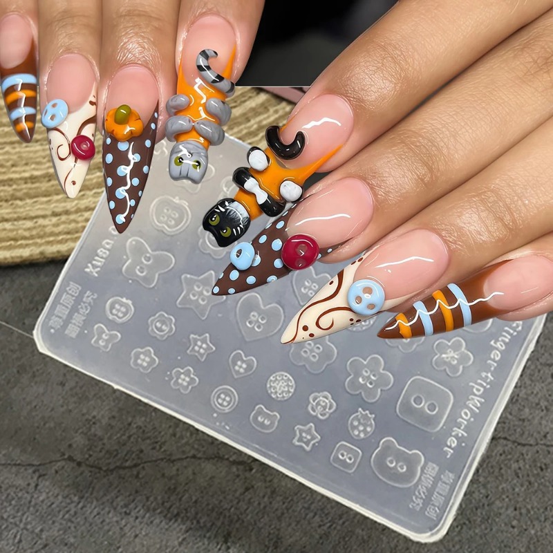 3D Baroque Angel Nail Mold Sil - Art Craft Easy 评论和价格