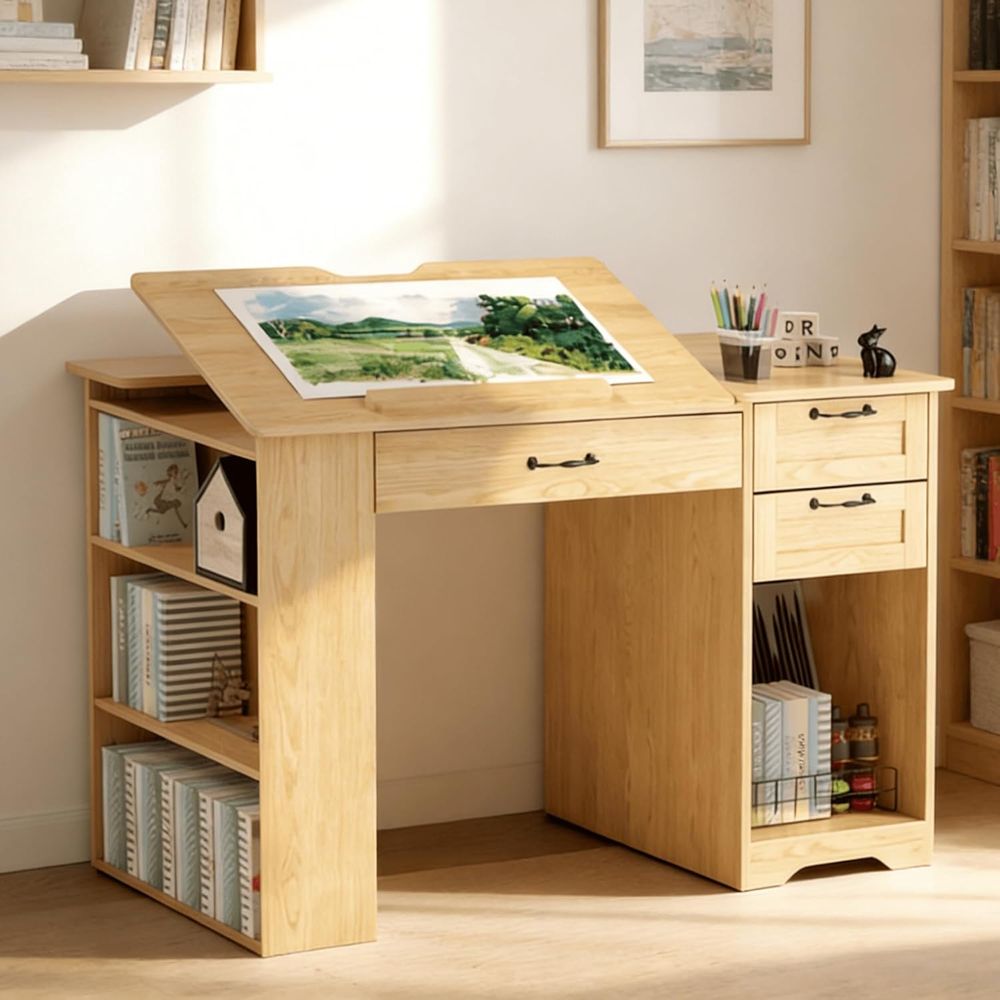 Adjustable Desk with Storage,  - Art & Craft Paper Ideas For Kids 评论和价格