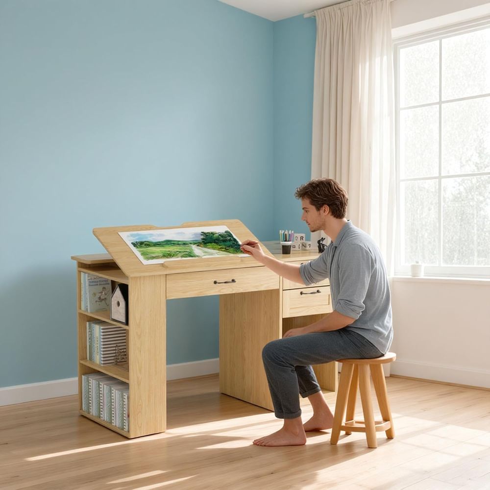 Adjustable Desk with Storage,  - Art & Craft Paper Ideas For Kids 评论和价格