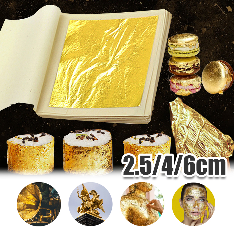 Real 24K Gold Leaf Sheets in 3 - Art Craft With Leaves 评论和价格