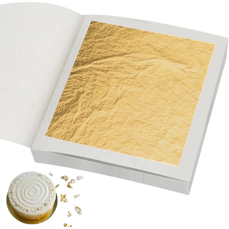 Real 24K Gold Leaf Sheets in 3 - Art Craft With Leaves 评论和价格