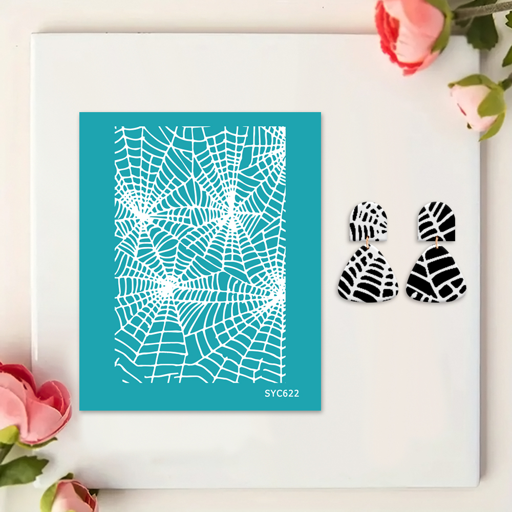 Polymer Clay Silk Screen Stenc - Silk Screen Printing 评论和价格