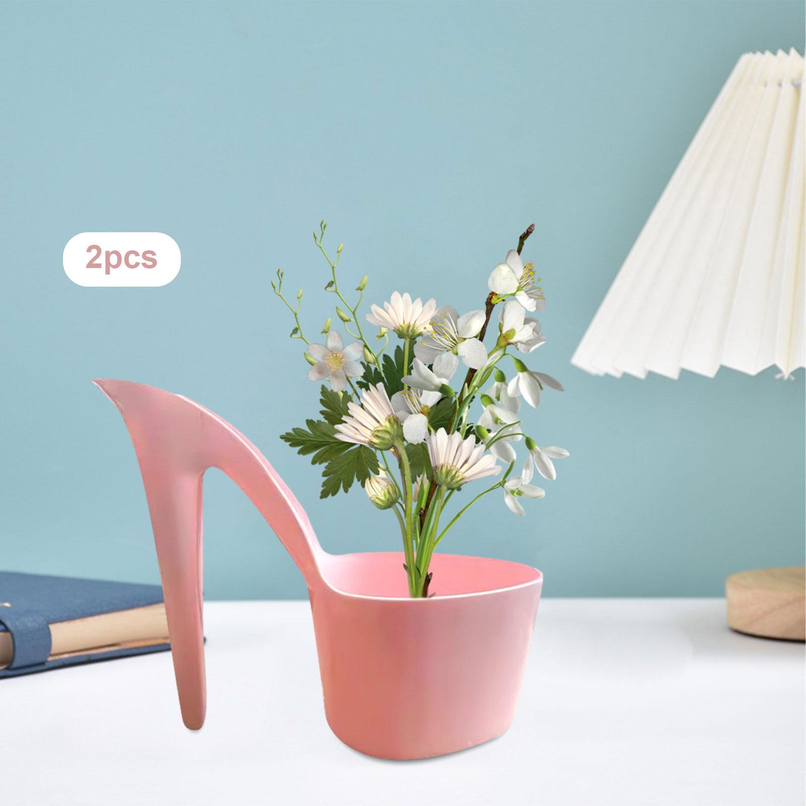 2x Flowerpot Lady Shoe Shape A - Art And Craft For Nursery 评论和价格