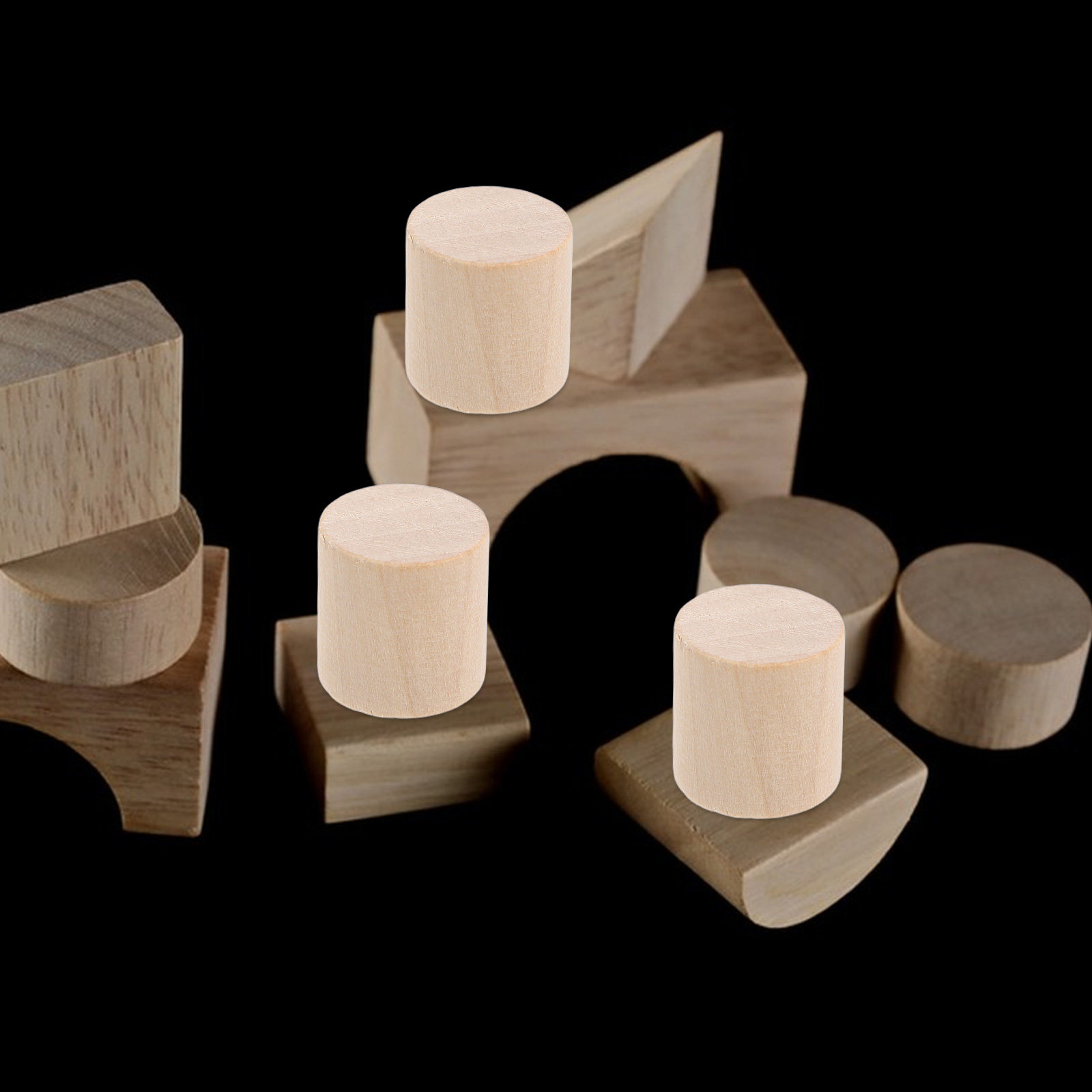 50Pcs Natural Finish Wooden Cy - Art And Craft Science 评论和价格