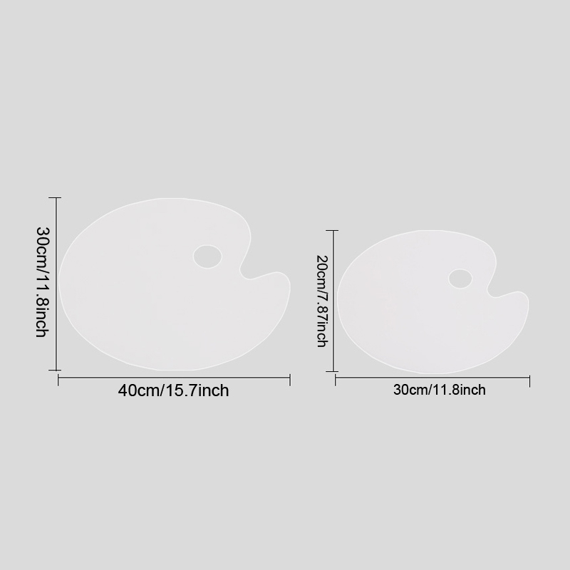 1pc White Oval Acrylic Paint T - Art Craft Class 评论和价格
