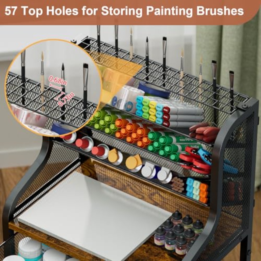 Large 7-Tier Rolling Utility C - Art Craft Organizer 评论和价格