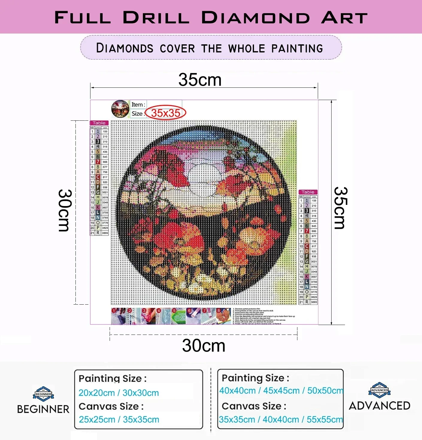 Diamond Painting DIY Colorful  - Art Craft Village 评论和价格