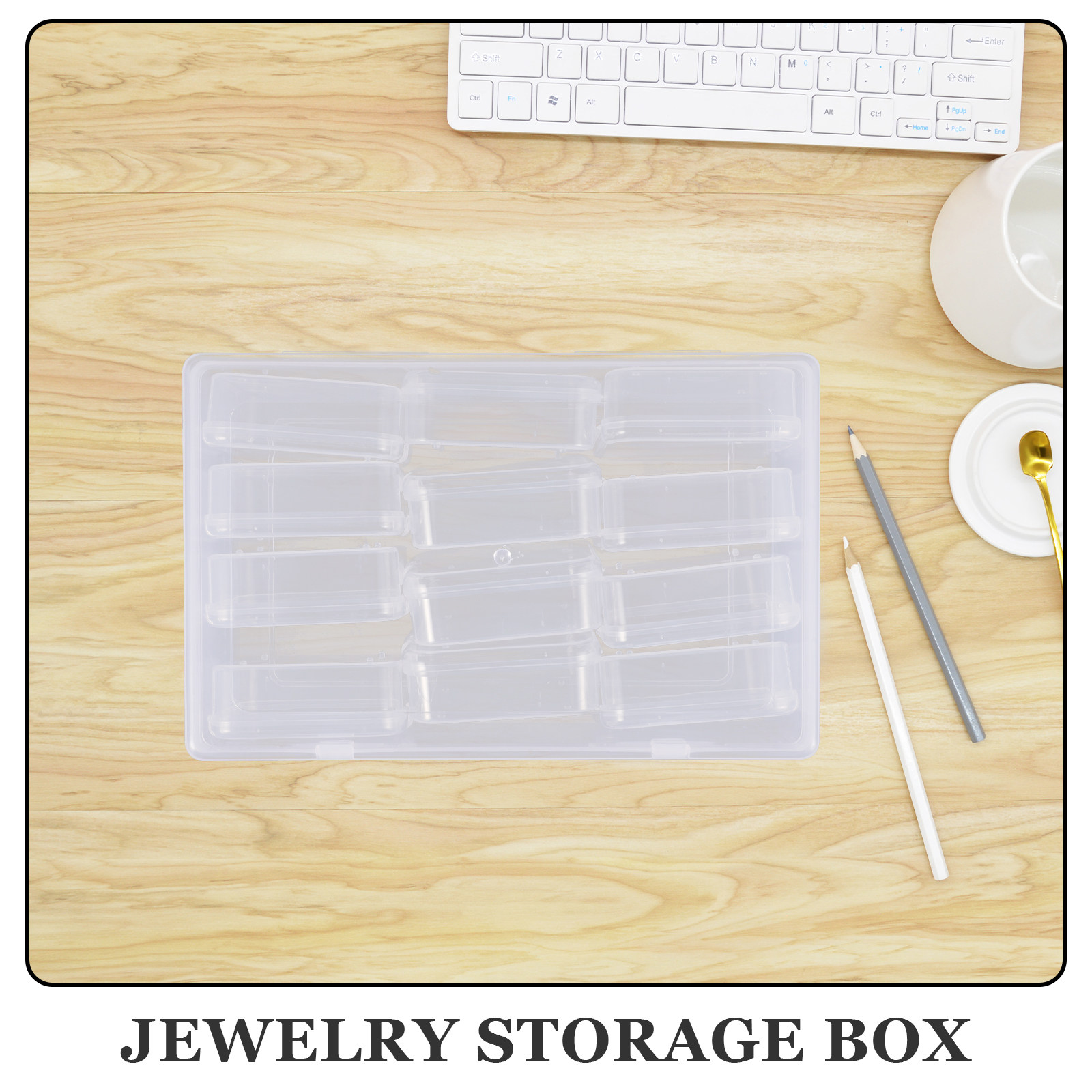 12Pcs Clear Plastic 12-Compart - Art Craft Organizer 评论和价格