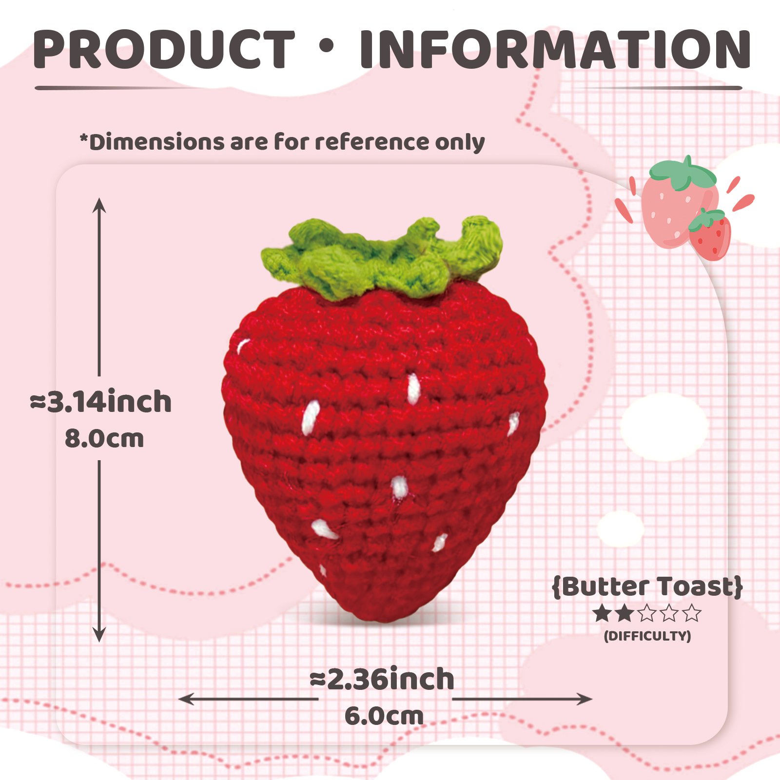 YAMAXIN 1PC Fruit Theme Croche - Art Craft Easy 评论和价格