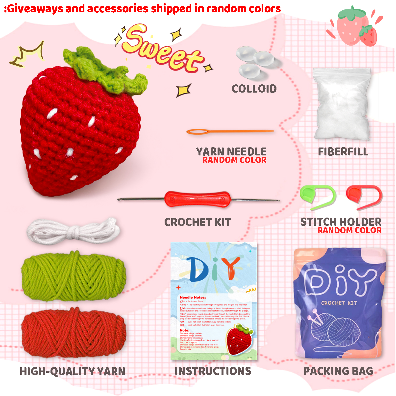 YAMAXIN 1PC Fruit Theme Croche - Art Craft Easy 评论和价格
