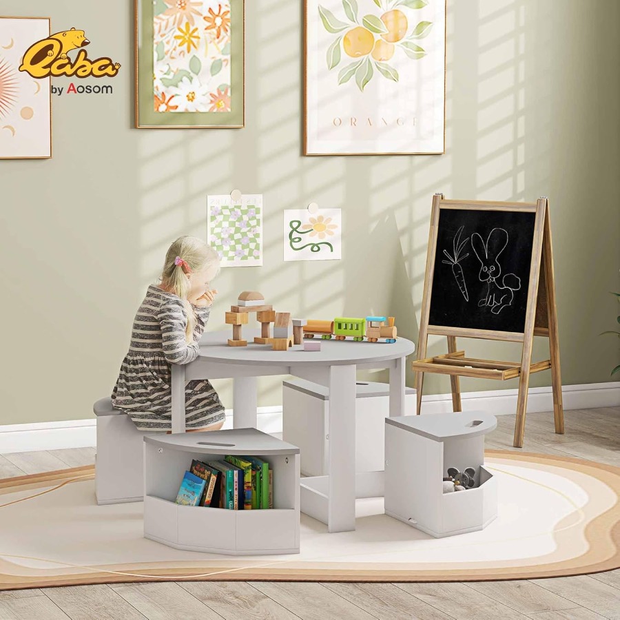 5Piece Toddler Table And Chair - Art And Craft For Nursery 评论和价格