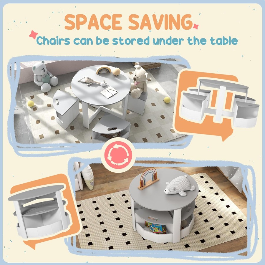 5Piece Toddler Table And Chair - Art And Craft For Nursery 评论和价格