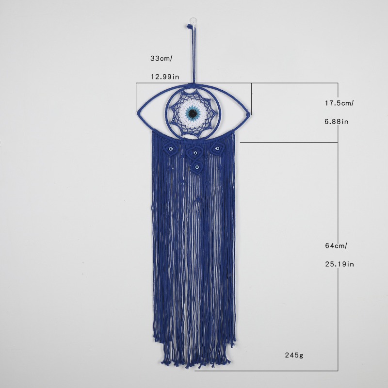 Nordic Handwoven Evil Eye Tape - Art Craft Decoration 评论和价格