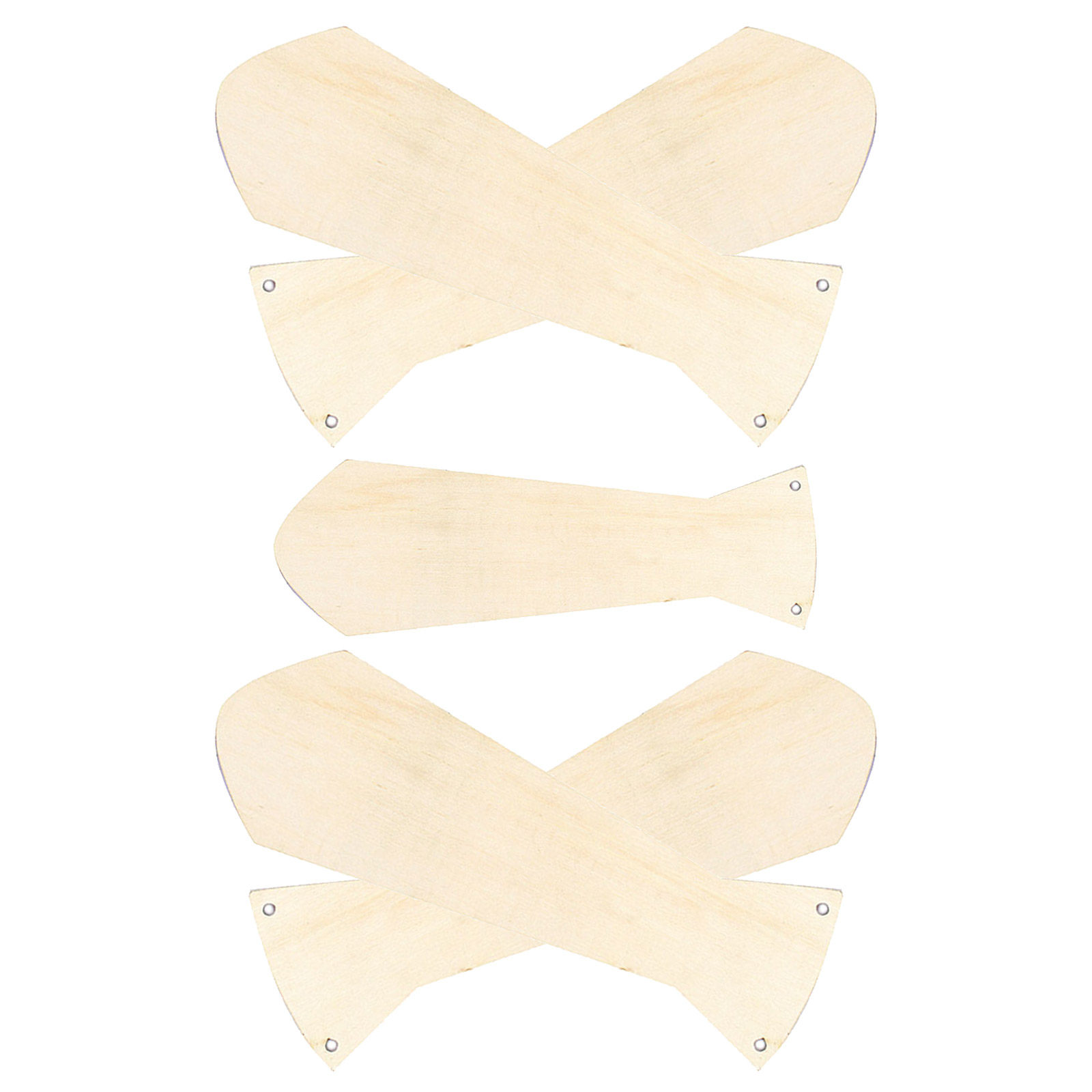 5Pcs Wooden Necktie Hand Paint - Art And Craft For Father'S Day 评论和价格