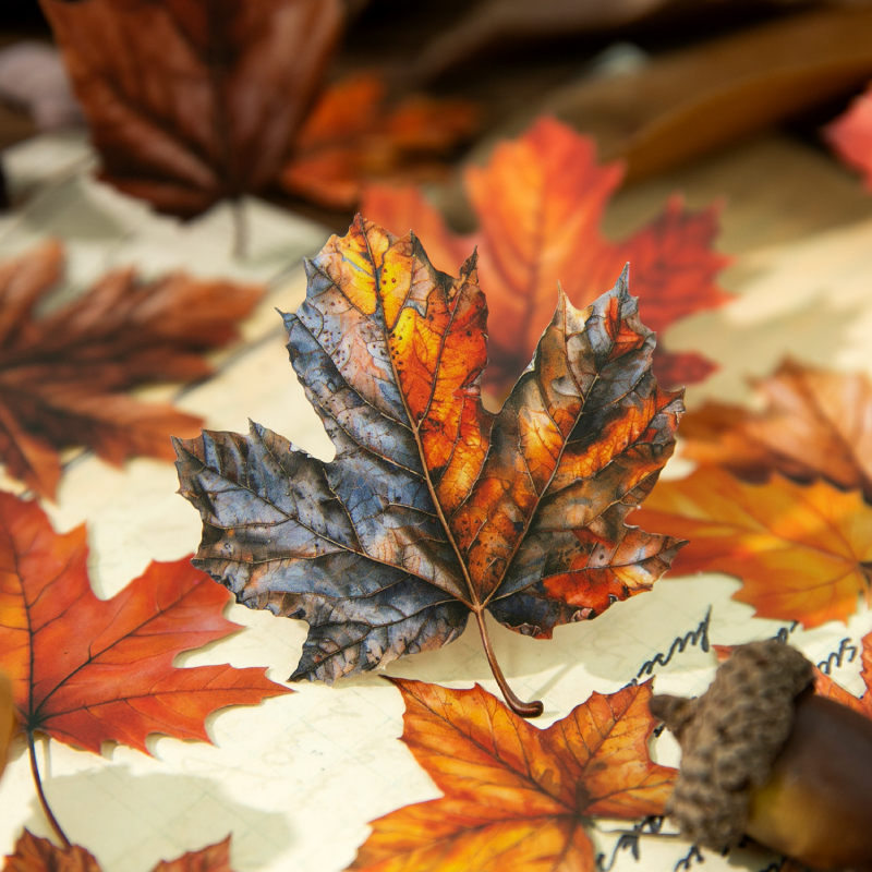 Journal GO 20pcs Golden Autumn - Art Craft With Leaves 评论和价格