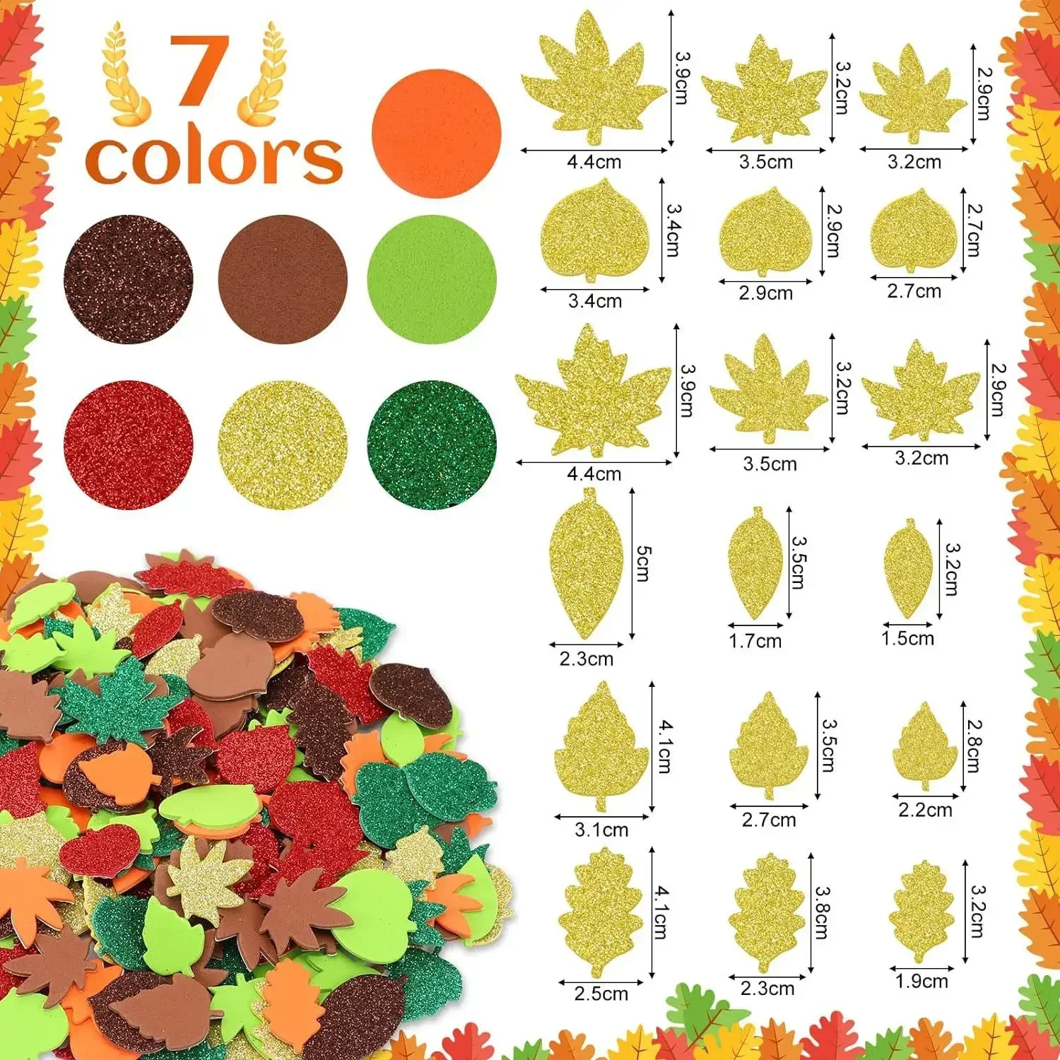 Thanksgiving, Fall Craft Kit F - Art Craft With Leaves 评论和价格
