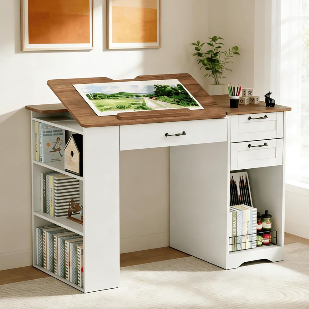 Adjustable Desk with Storage a - Art & Craft Paper Ideas For Kids 评论和价格