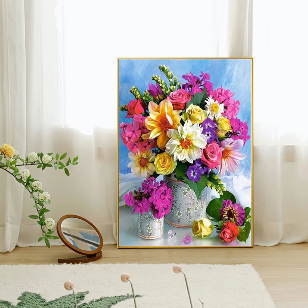 Full Diamond Mosaic Flower 5D  - Art Craft Vase 评论和价格